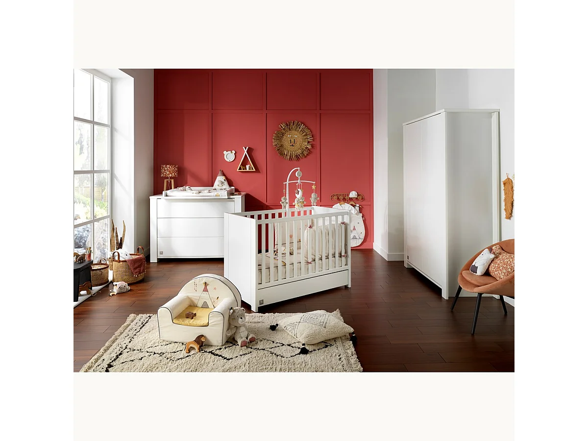 Commode 3 tiroirs en bois LOFT - Sauthon