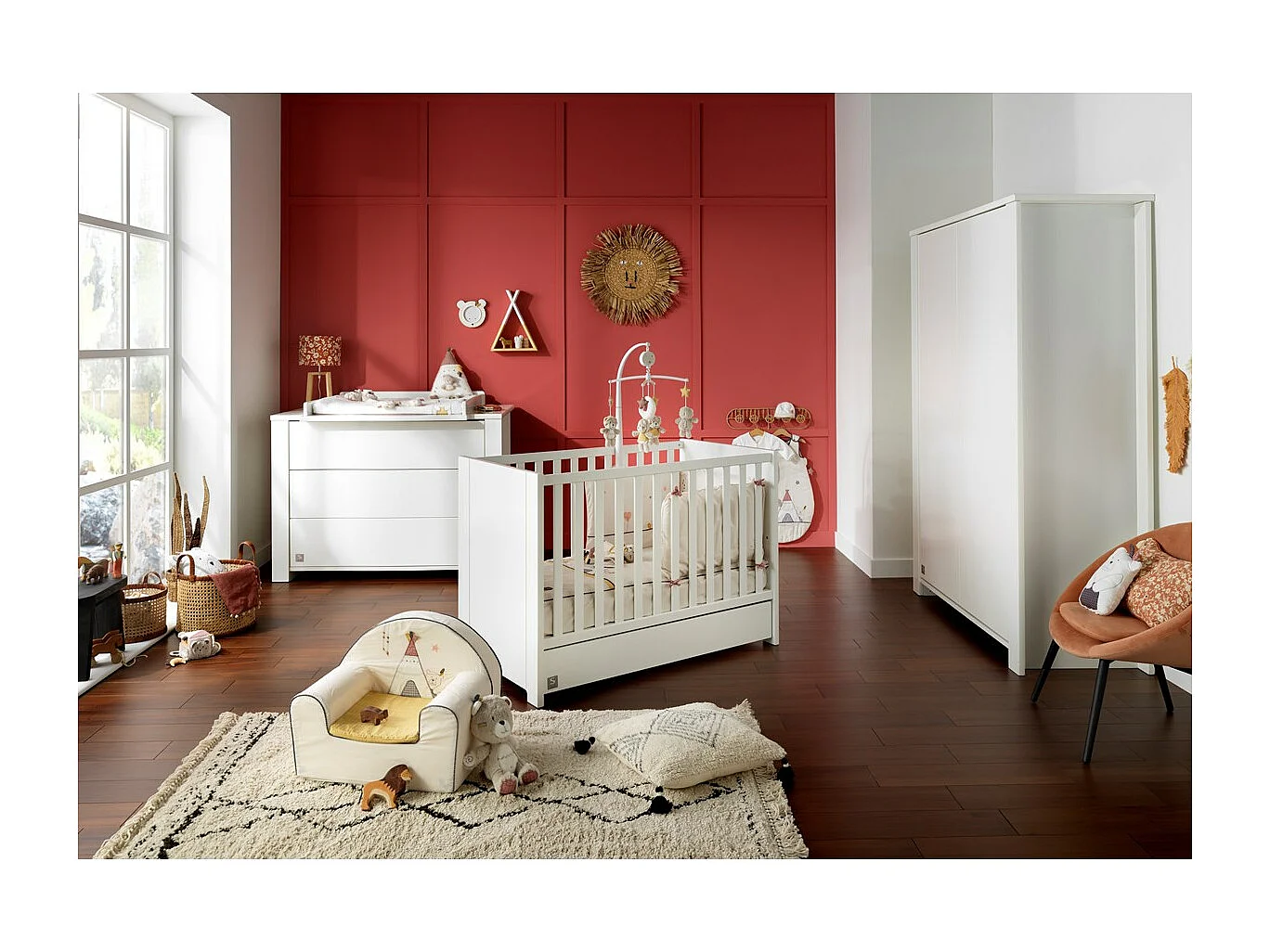 Armario para bebé de 2 puertas