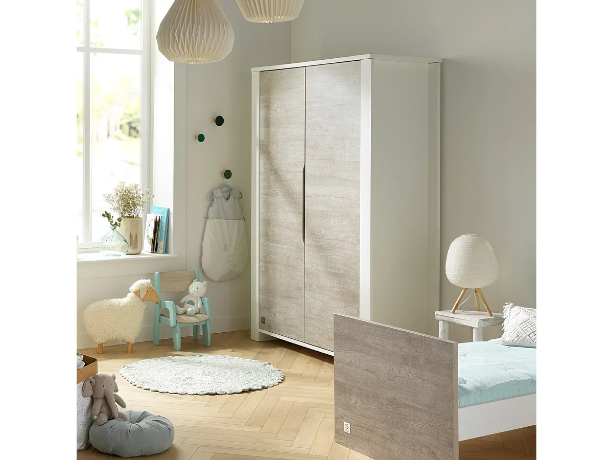 Armoire bébé 2 portes LOFT - Sauthon