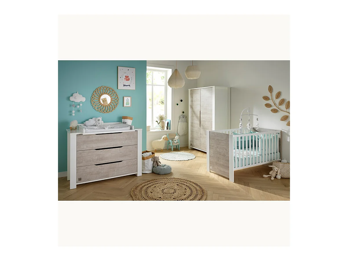 Armoire bébé 2 portes LOFT - Sauthon