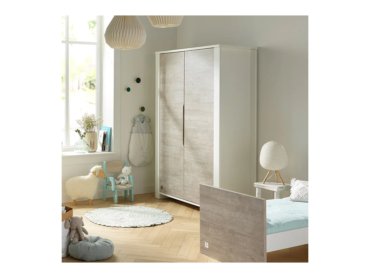 Armoire bébé 2 portes LOFT - Sauthon