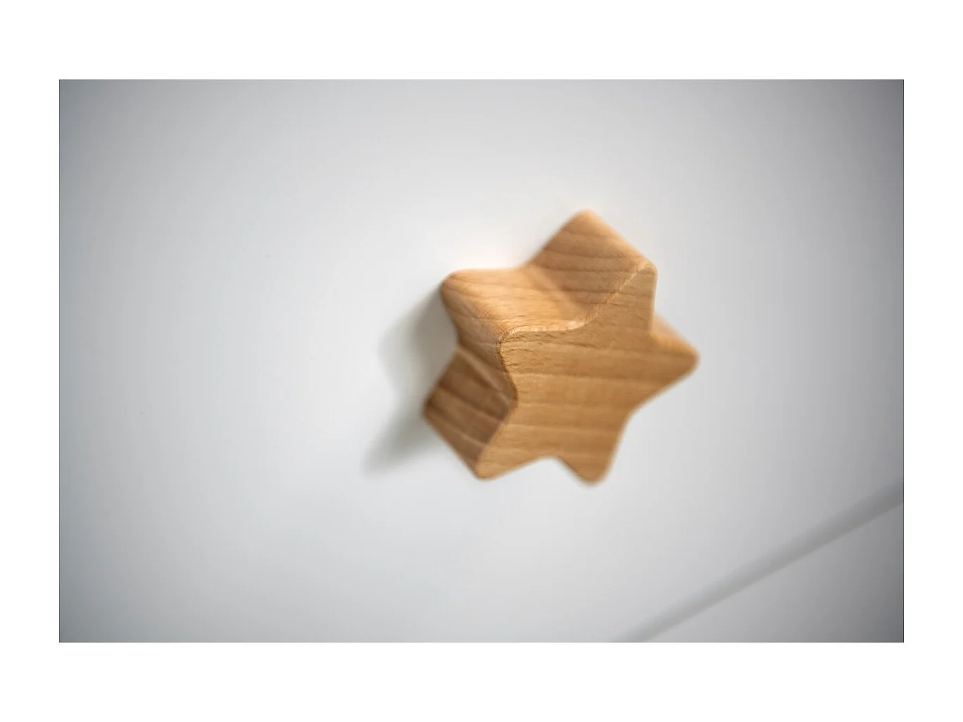 Armoire 3 portes bébé boutons étoile OSLO - Sauthon