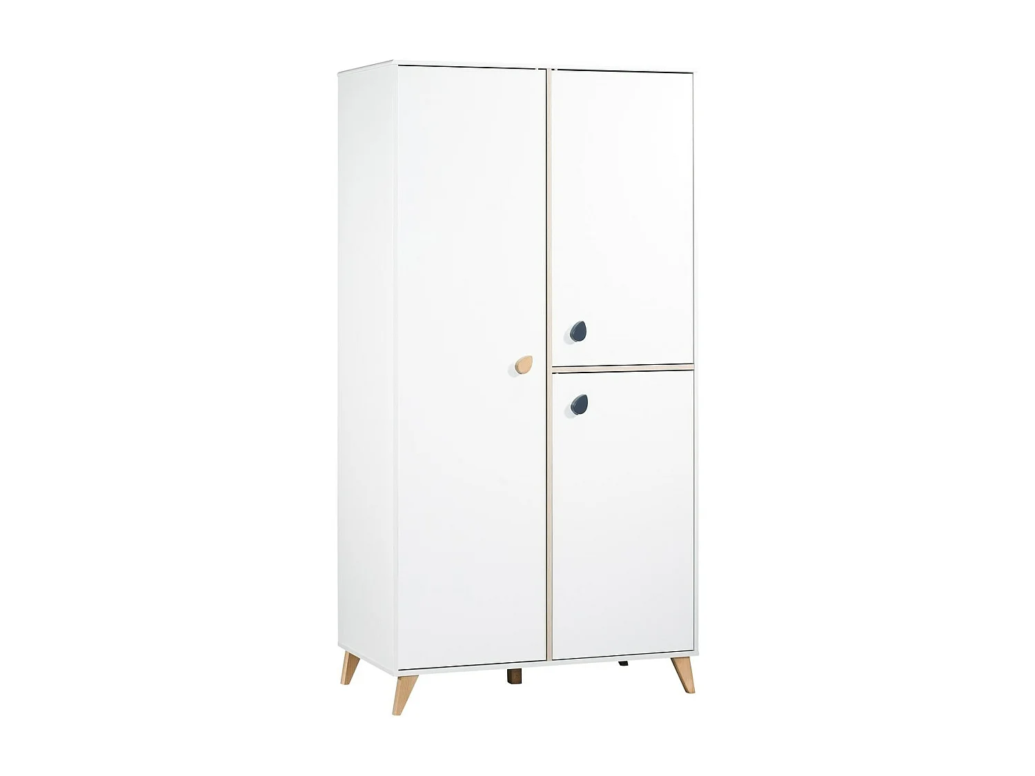 Armoire 3 portes bébé boutons goutte OSLO - Sauthon