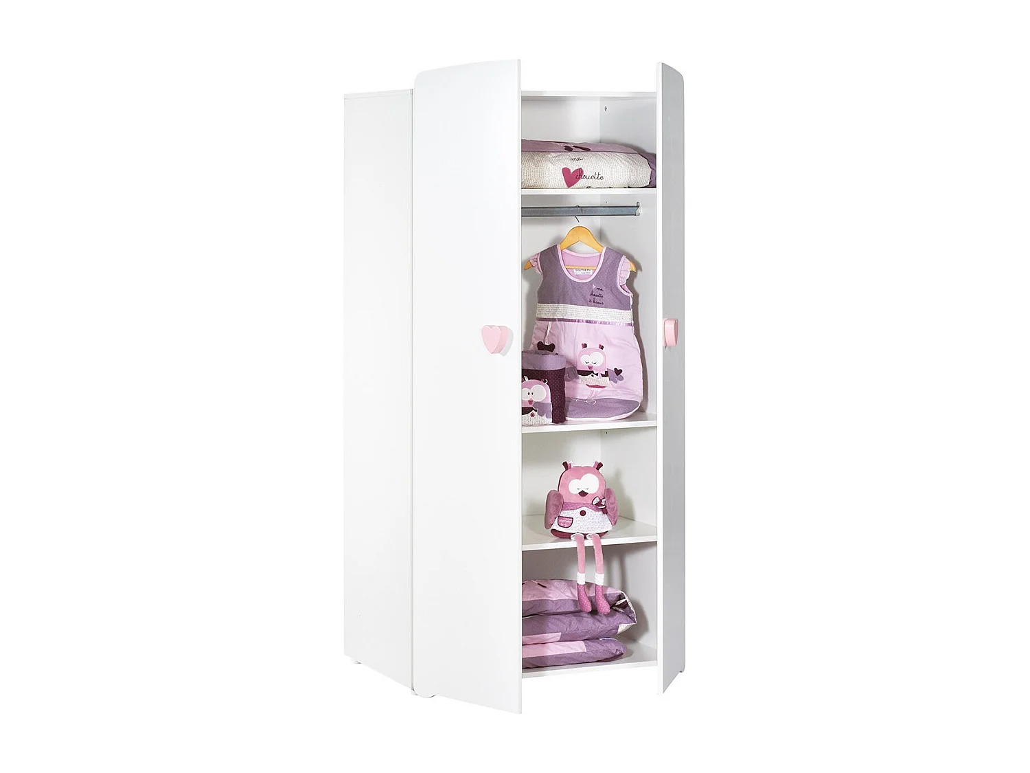 Armoire bébé 2 portes BASIC - BabyPrice