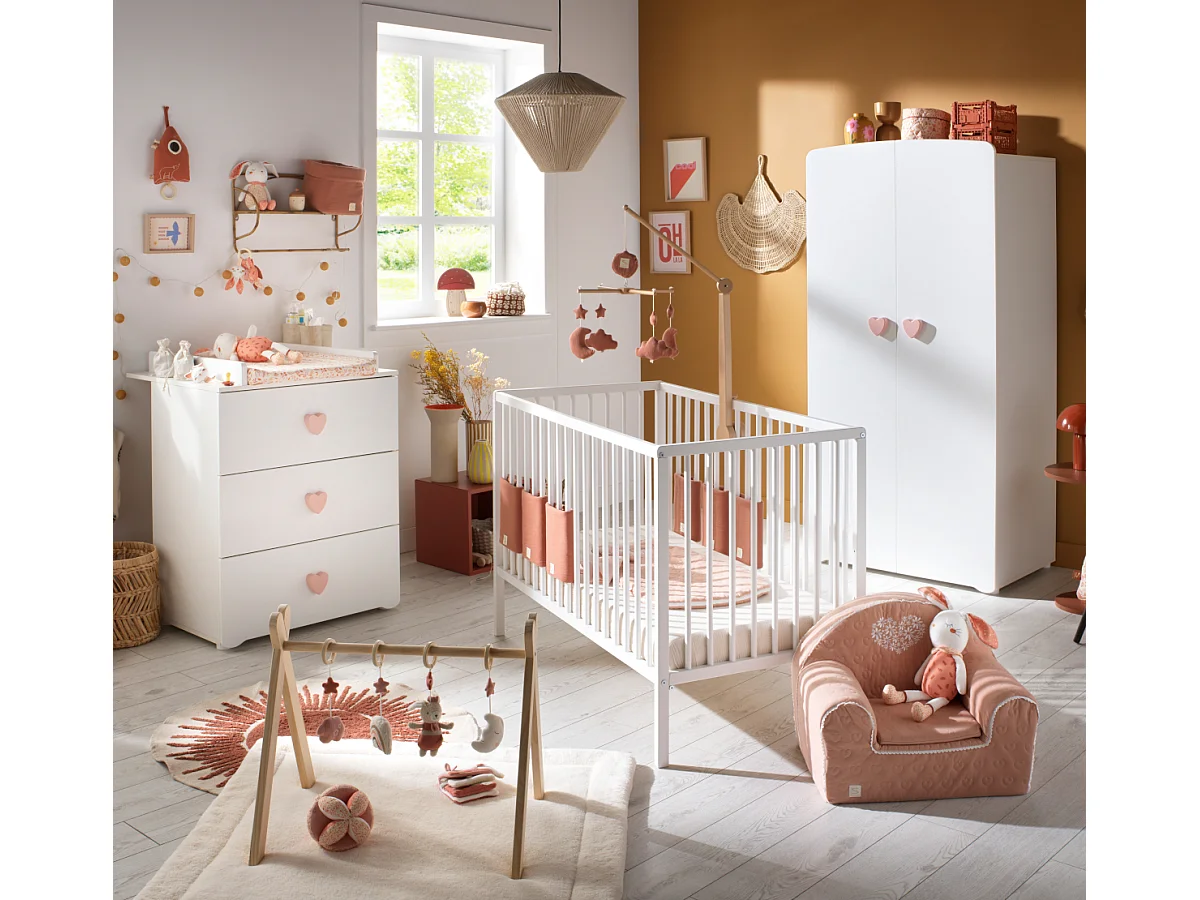 Armoire bébé 2 portes BASIC - BabyPrice