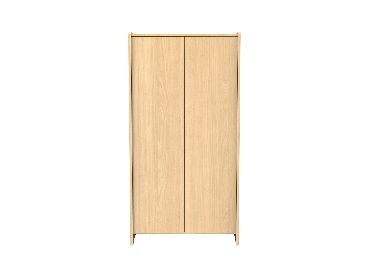 Armoire 2 portes en bois décor chêne miel CANNELLE - Sauthon