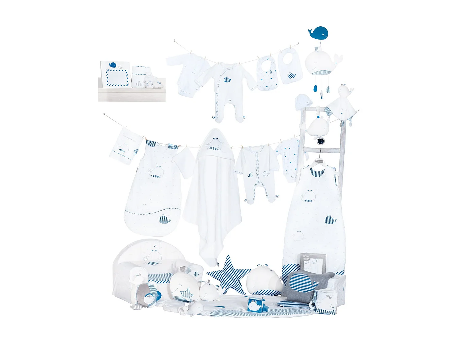 Appendiabiti in legno, set di 3