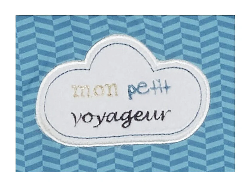 Funda nórdica 140x70 cm de algodón azul