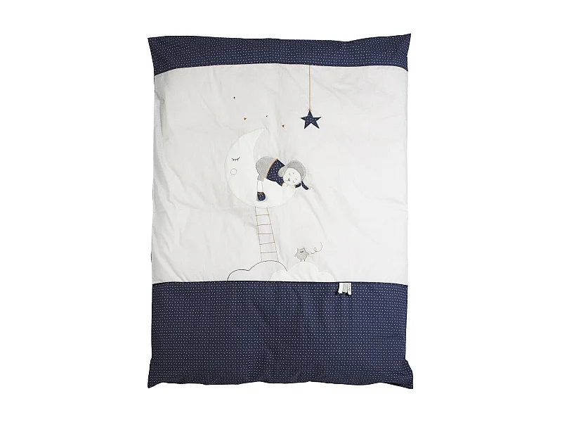 Copripiumino 100x135cm e federa in cotone bianco