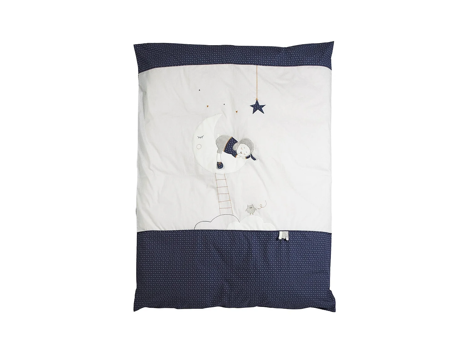 Copripiumino 100x135cm e federa in cotone bianco