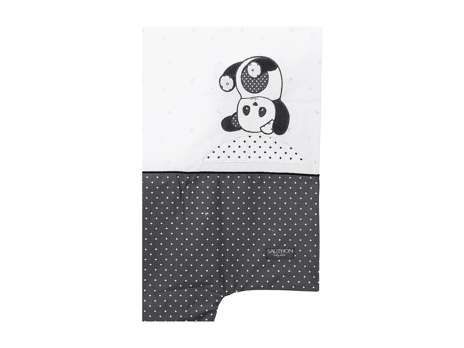 Housse de couette 100x135cm en coton blanc CHAO CHAO - Sauthon