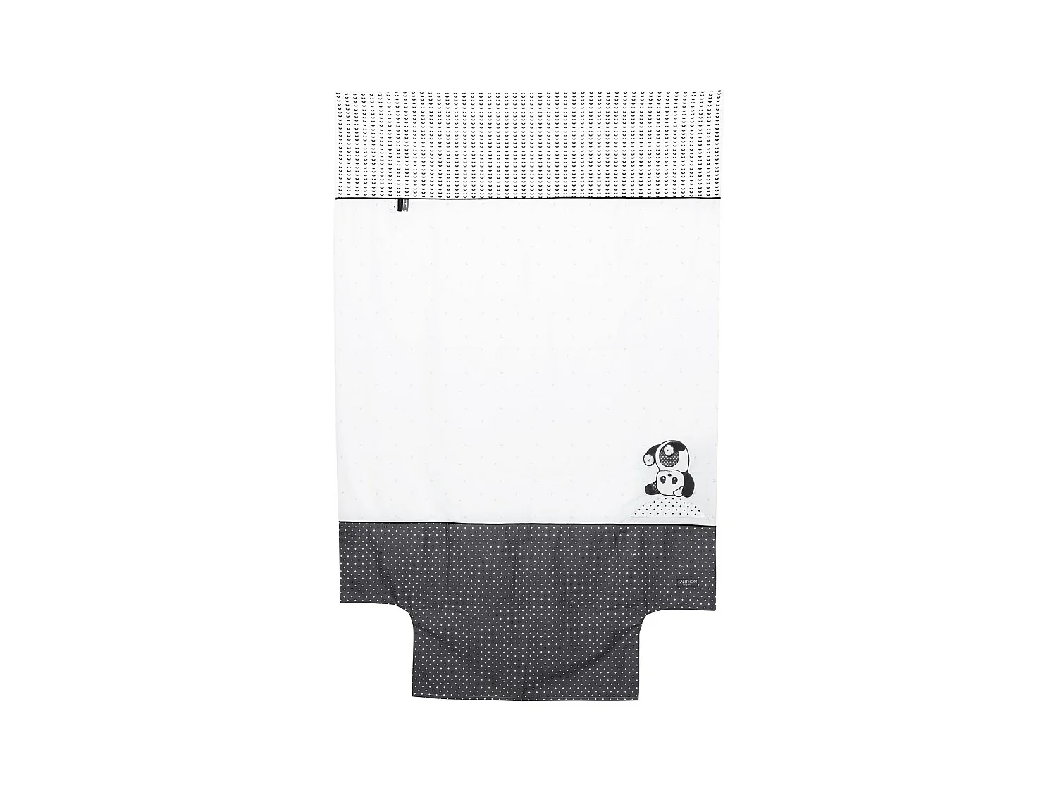 Housse de couette 100x135cm en coton blanc CHAO CHAO - Sauthon