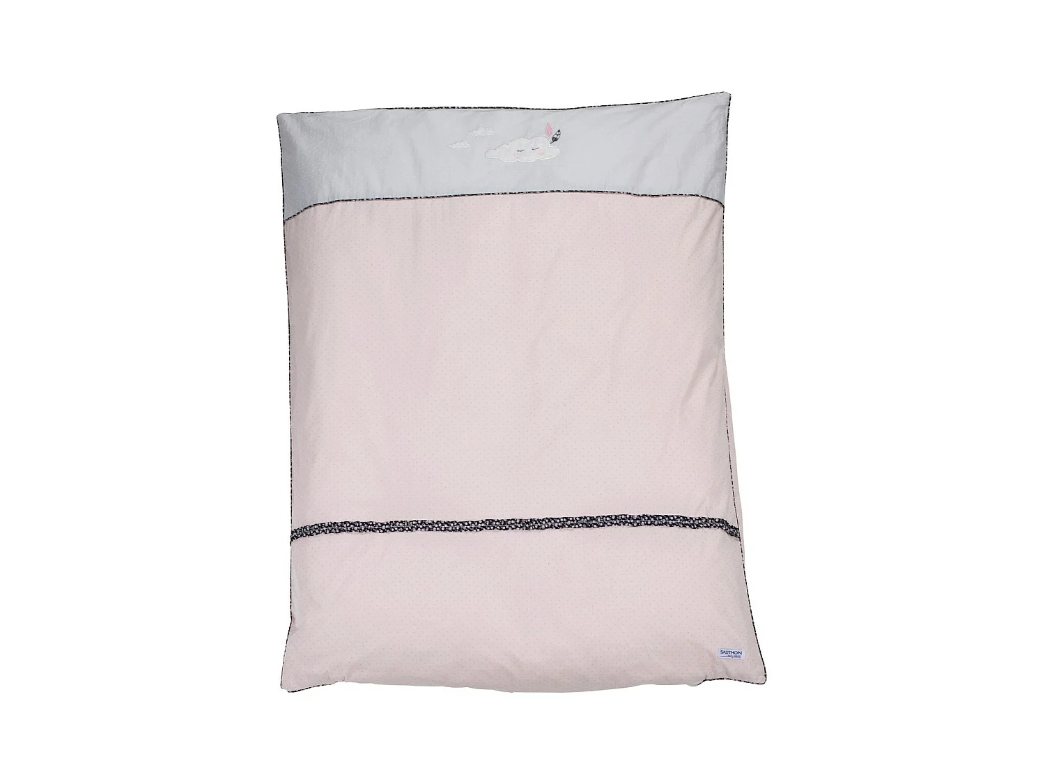 Copripiumino 100x135cm e federa in cotone rosa
