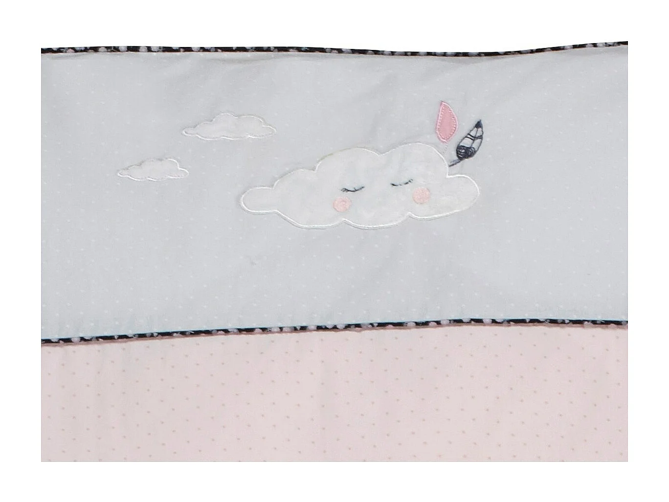 Funda nórdica 100x135cm y funda de almohada en algodón rosa