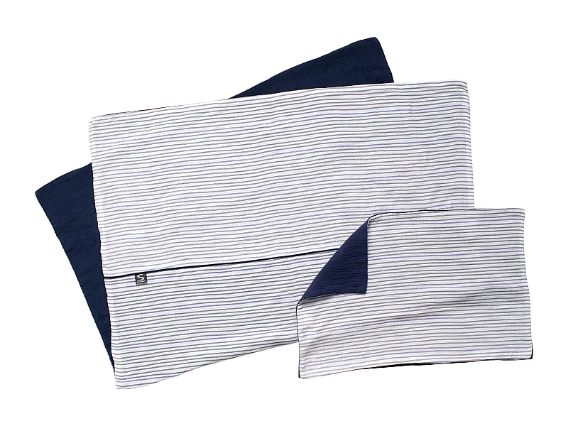 Funda nórdica 100x135cm y funda de almohada marinière