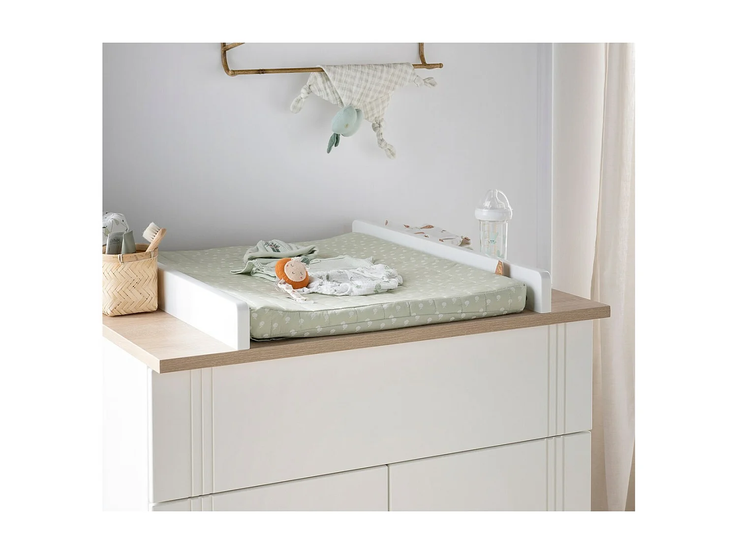 Cambiador y toalla de algodón