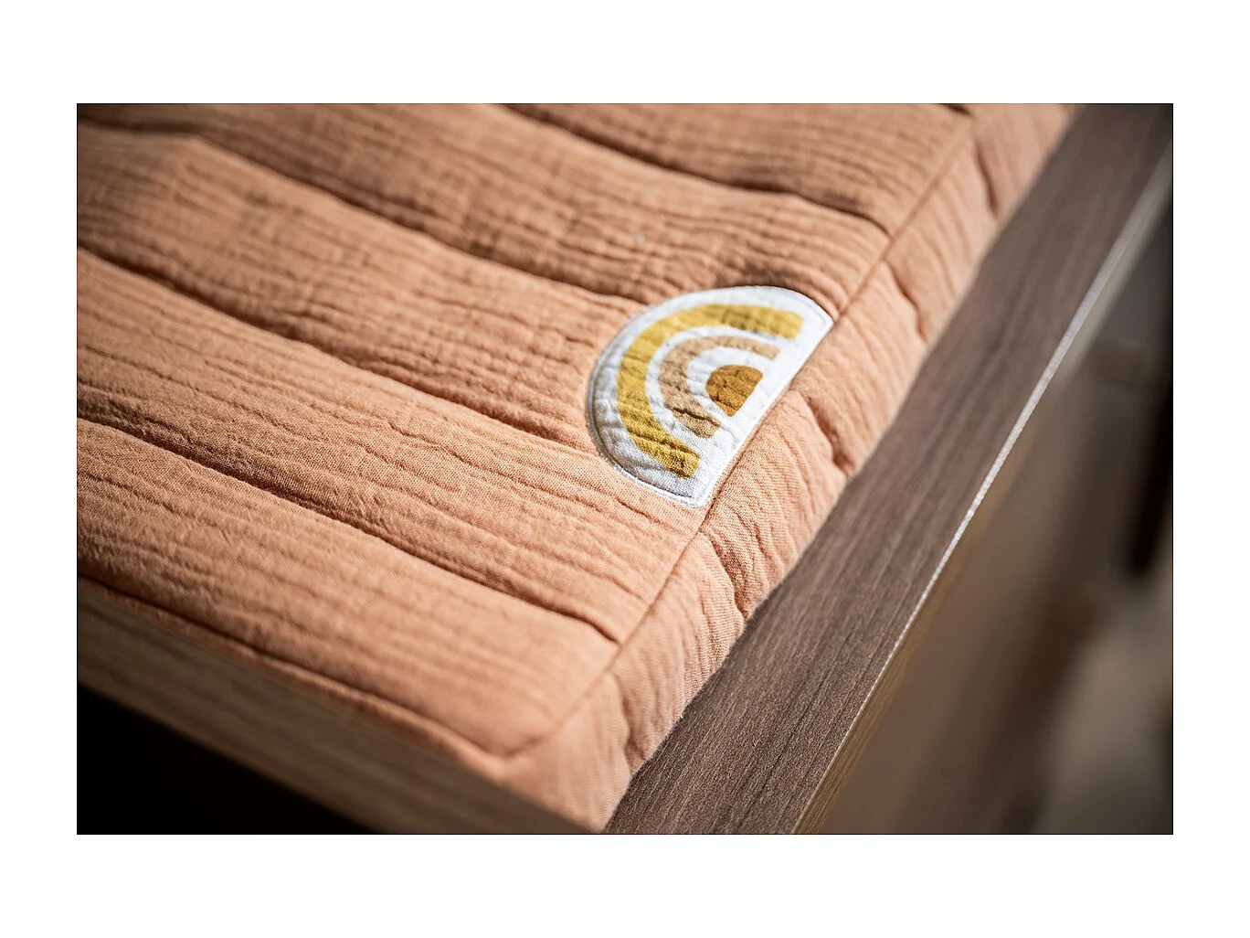 Matelas à langer 6x68x52cm et serviette coton Orange SUNLIGHT - Sauthon