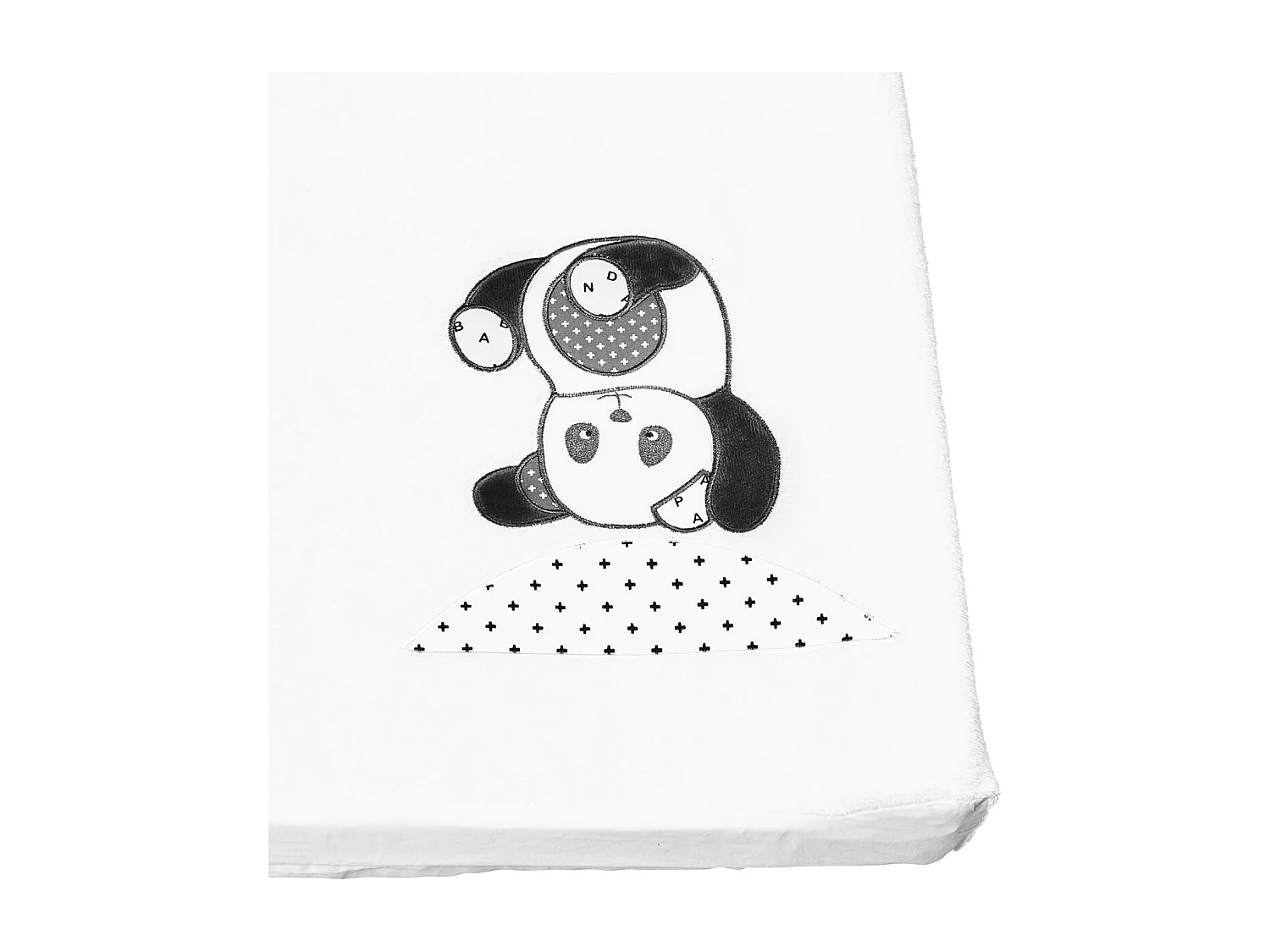 Cambiador de algodón blanco 5x52x68cm