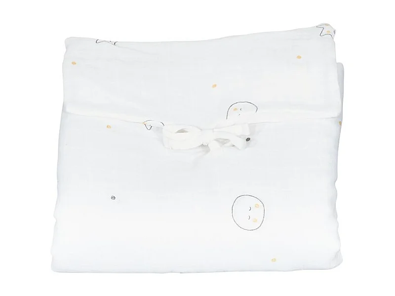 Cambiador blanco de algodón orgánico