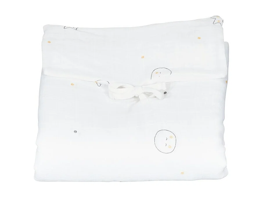 Matelas à langer nomade en coton Bio blanc BABYFAN - Sauthon