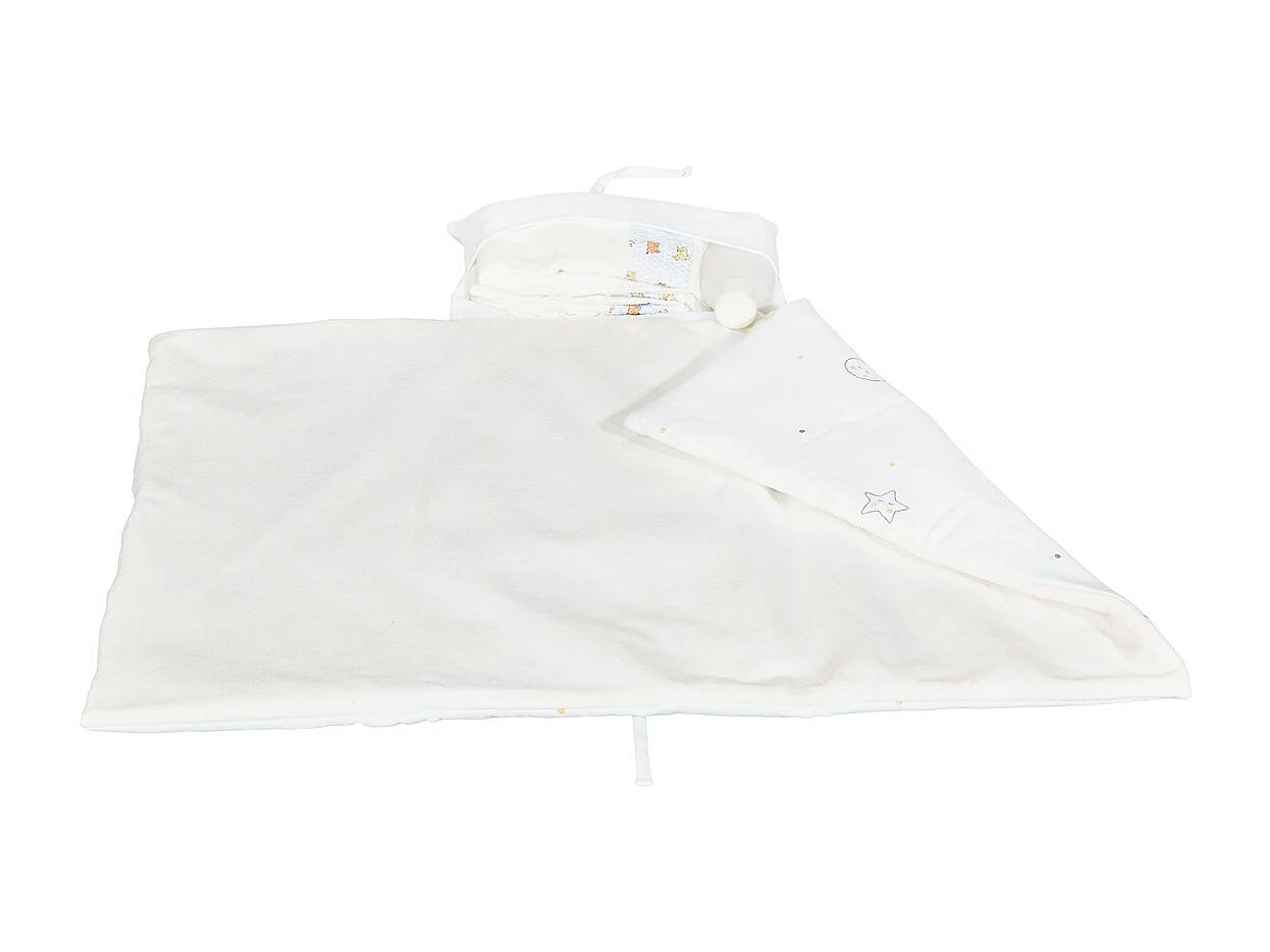 Matelas à langer nomade en coton Bio blanc BABYFAN - Sauthon
