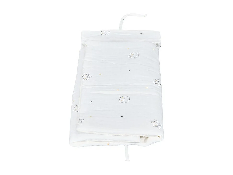 Matelas à langer nomade en coton Bio blanc BABYFAN - Sauthon