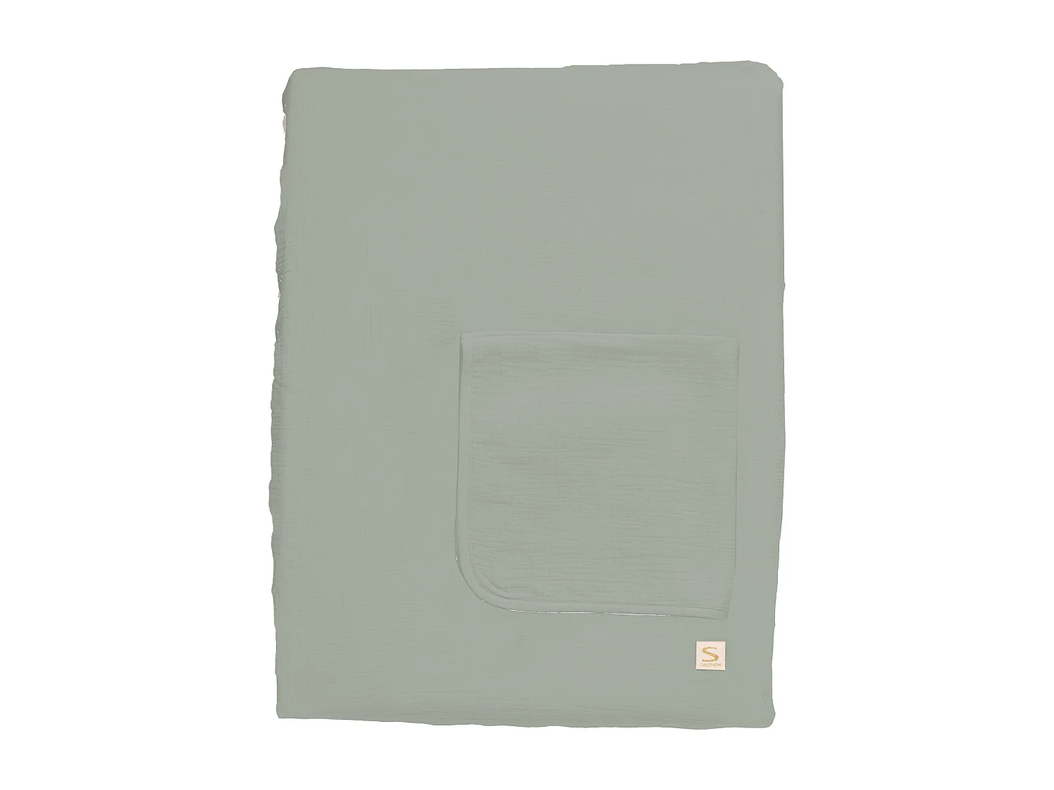 Cambiador con doble funda de gasa de algodón y toalla