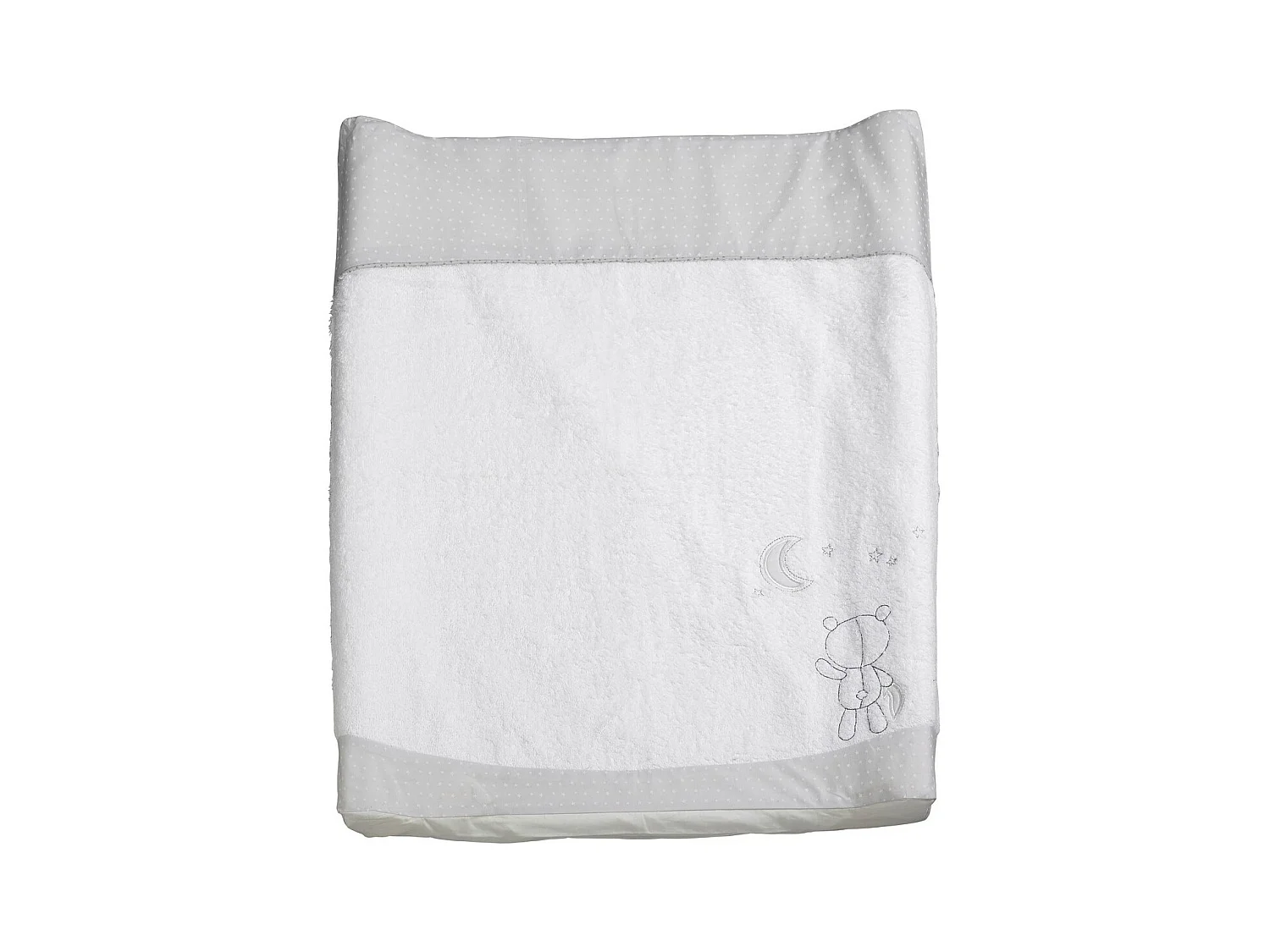 Matelas à langer en coton gris CELESTE - Sauthon
