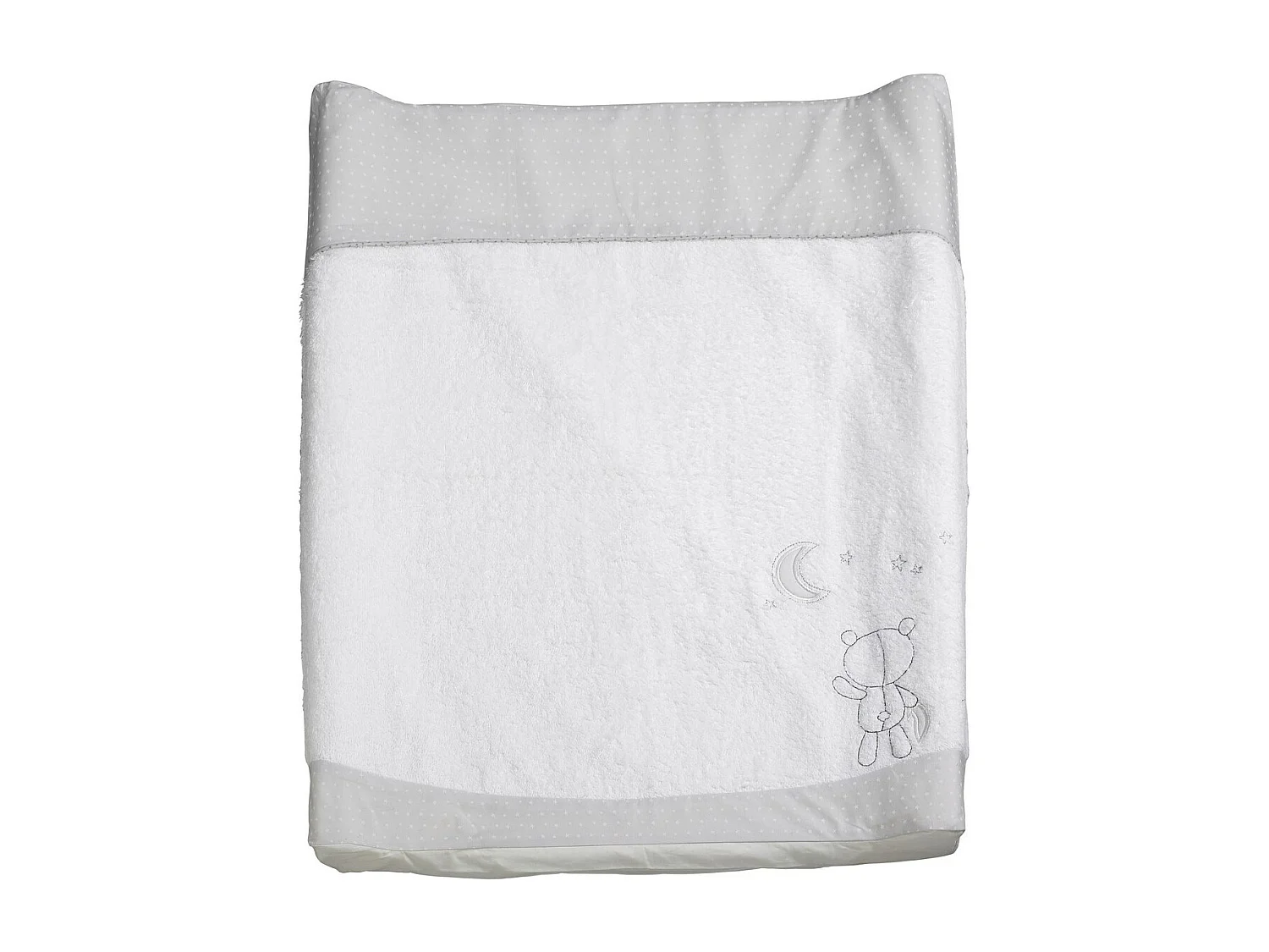 Matelas à langer en coton gris CELESTE - Sauthon