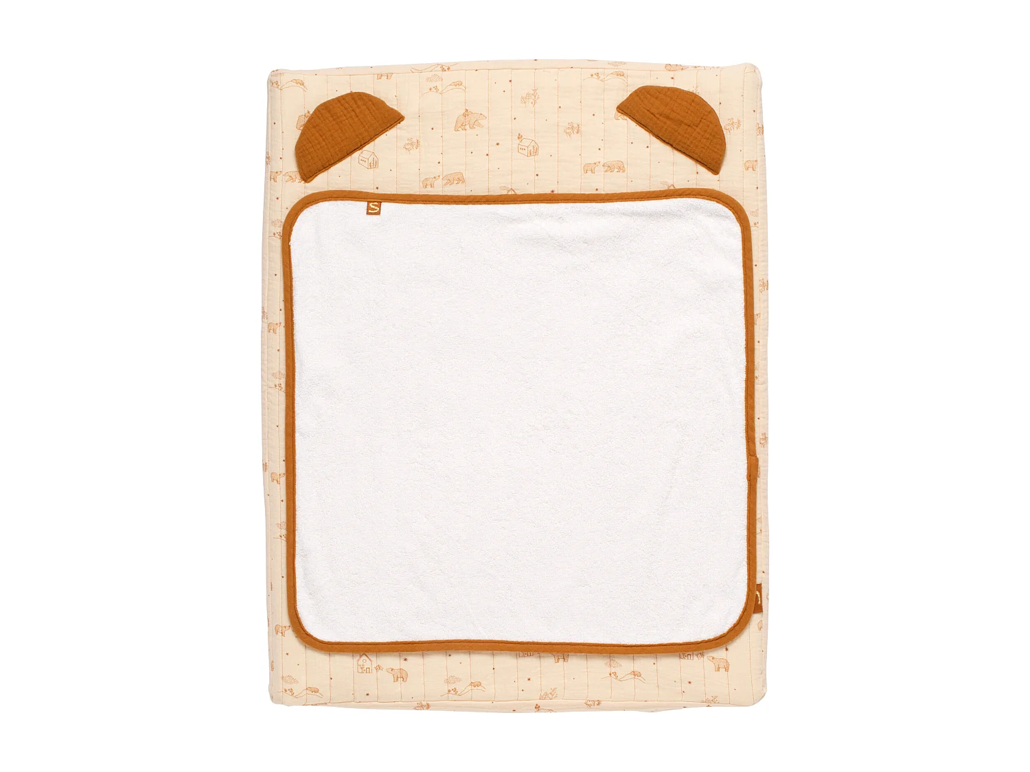 Matelas à langer en double gaze de coton et sa serviette ORSINO - Sauthon