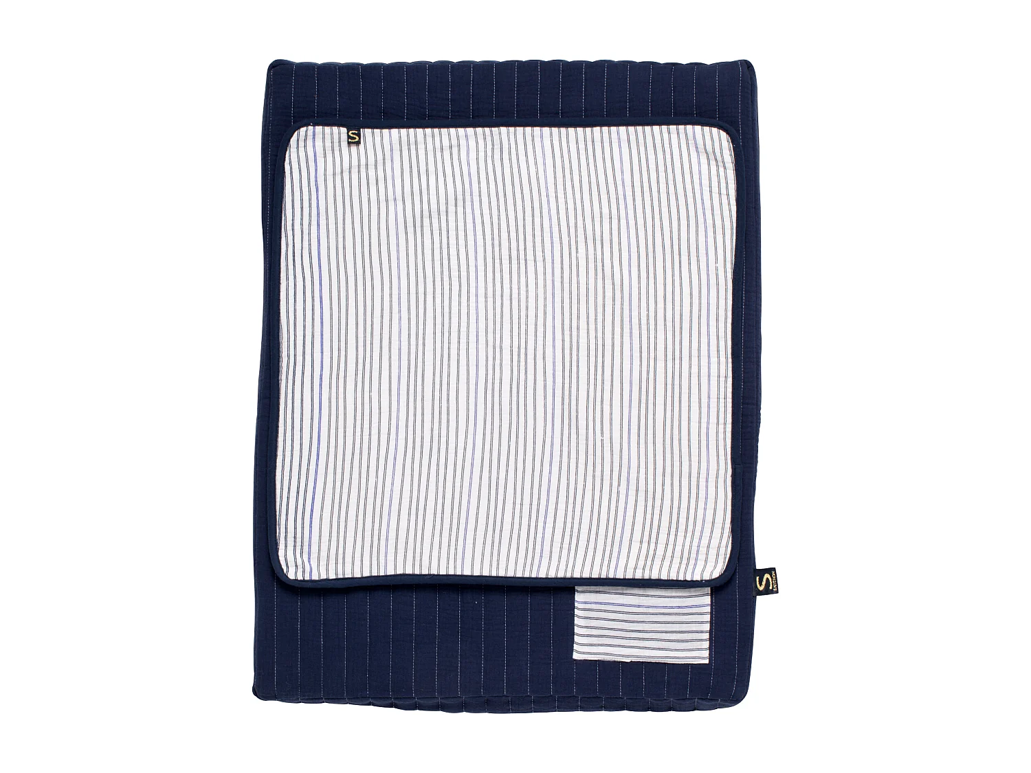 Matelas à langer en double gaze de coton et sa serviette BABY SAILOR - Sauthon