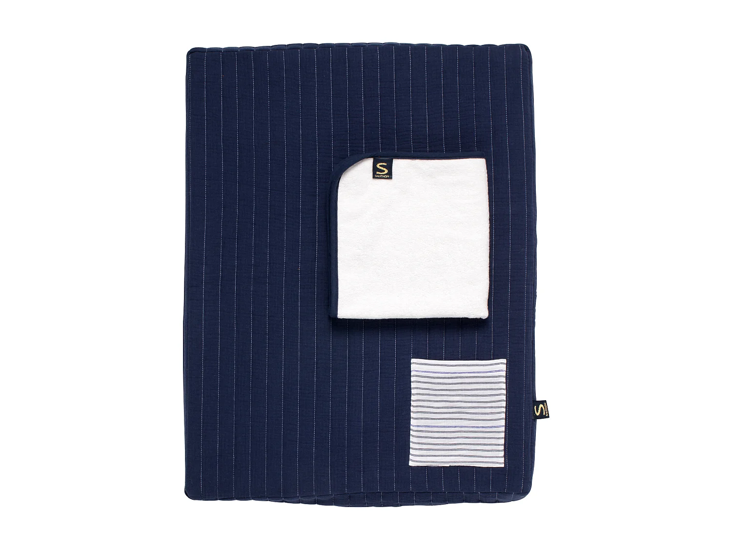 Cambiador de doble gasa de algodón y toalla