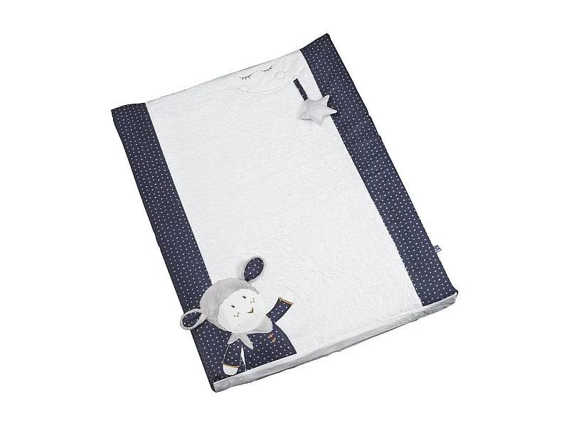 Cambiador de algodón azul 6x68x52cm