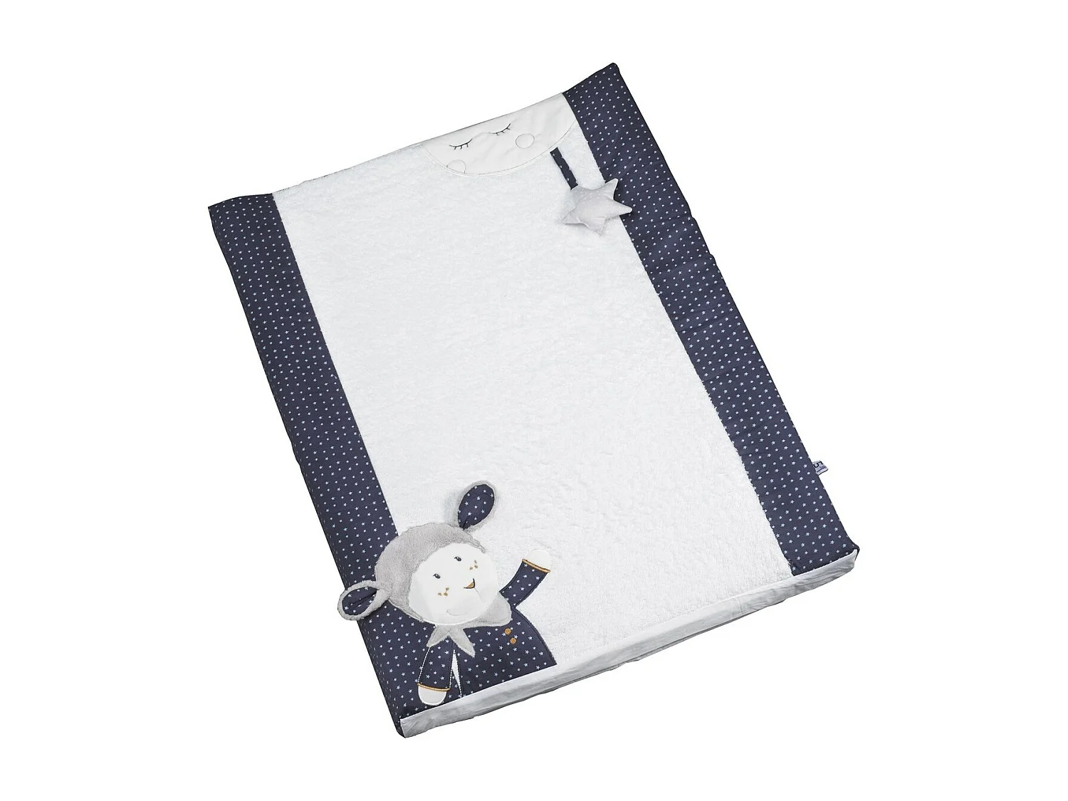 Cambiador de algodón azul 6x68x52cm