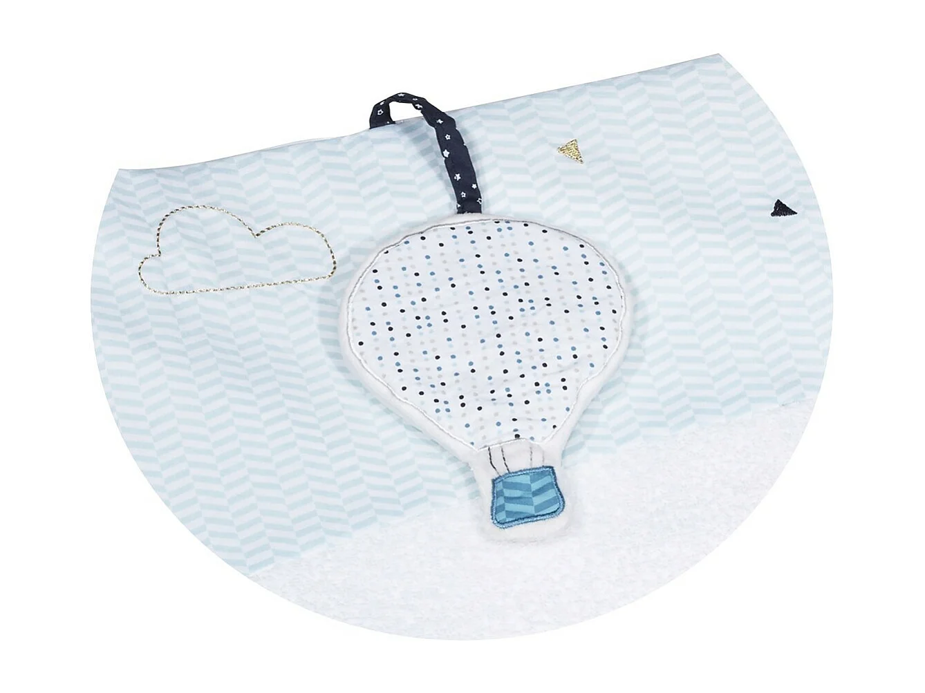 Cambiador de algodón blanco 5x53x69cm