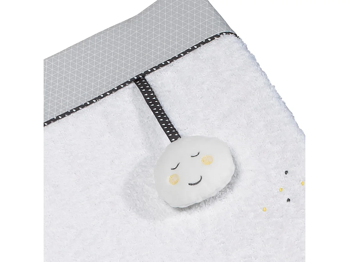 Cambiador de algodón blanco