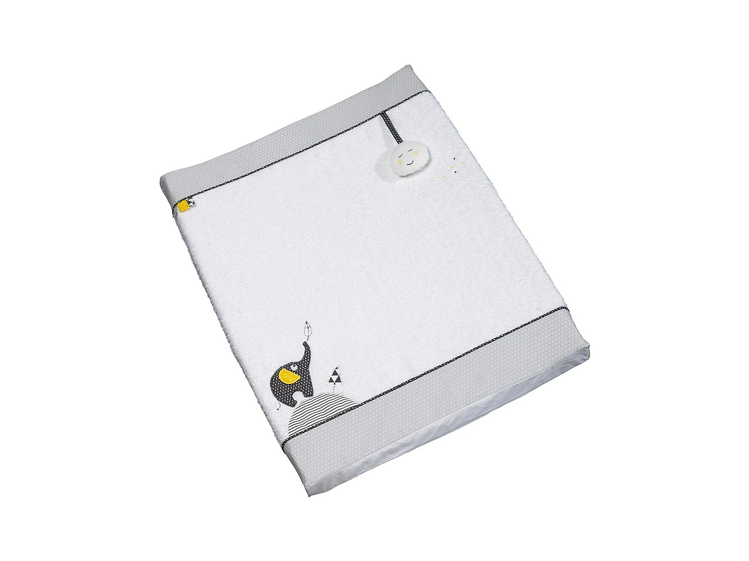 Matelas à langer en coton blanc BABYFAN - Sauthon