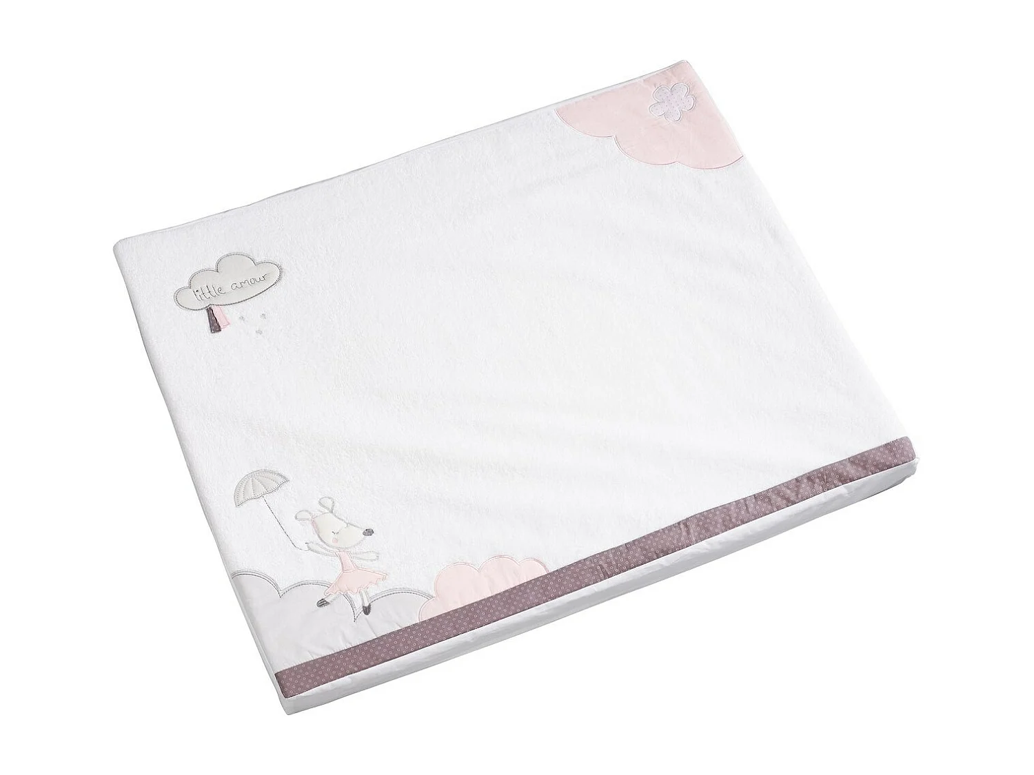 Cambiador de algodón blanco