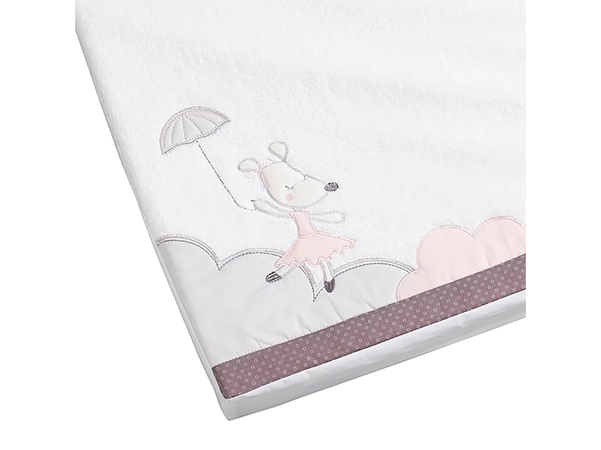 Cambiador de algodón blanco