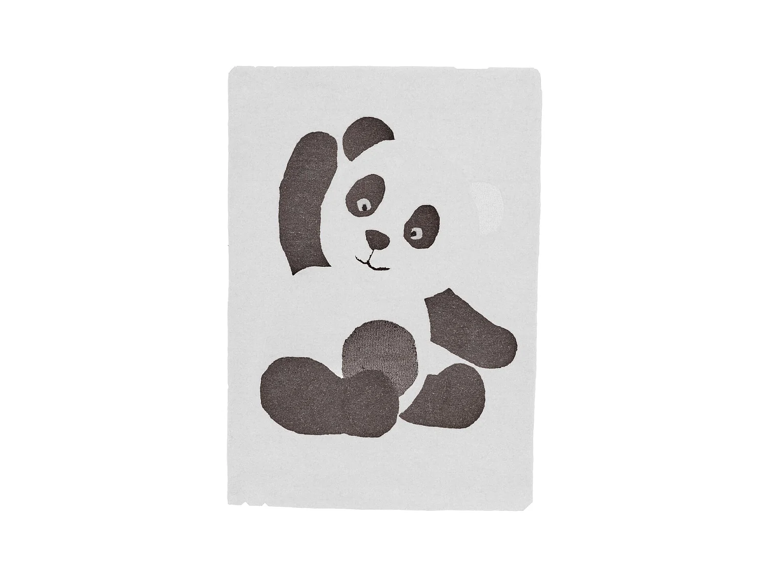 Tapis de chambre 130x90cm en acrylique blanc CHAO CHAO - Sauthon