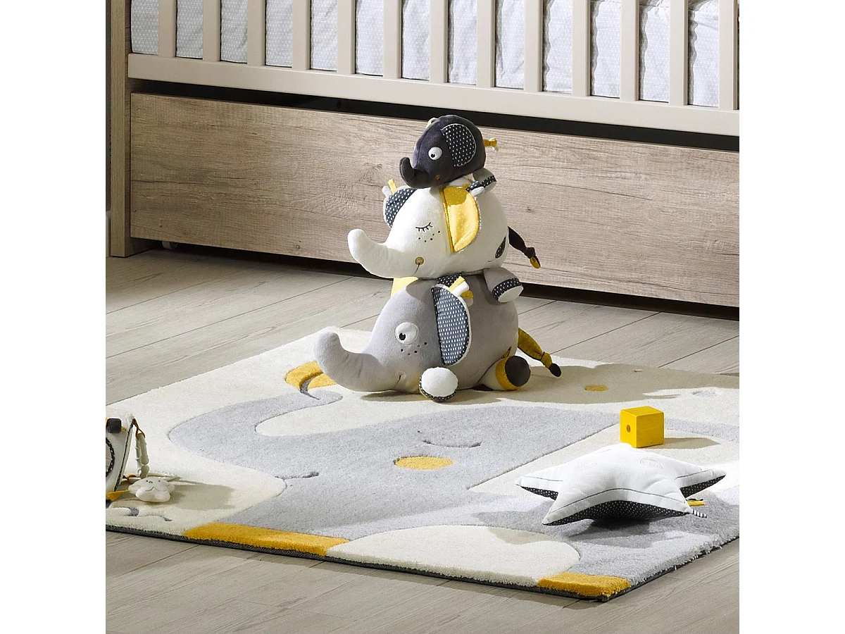 Tapis de chambre en acrylique gris BABYFAN - Sauthon