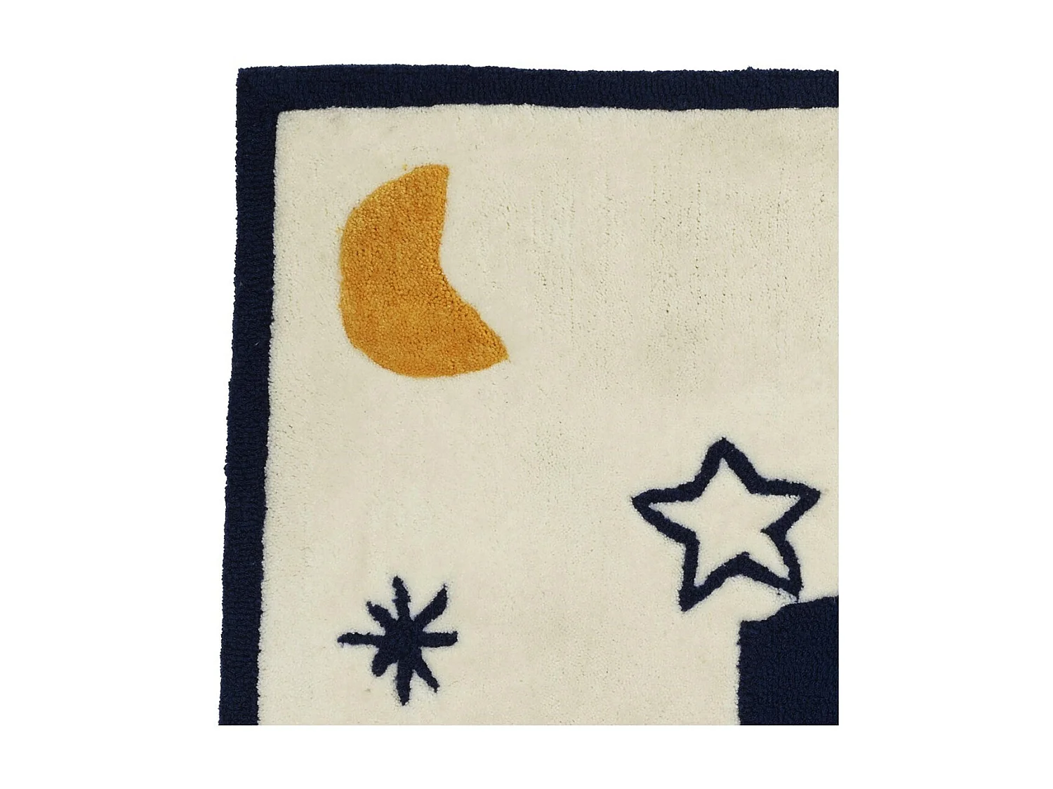 Tapis De Chambre 90x17cm en acrylique blanc HELLO - Sauthon