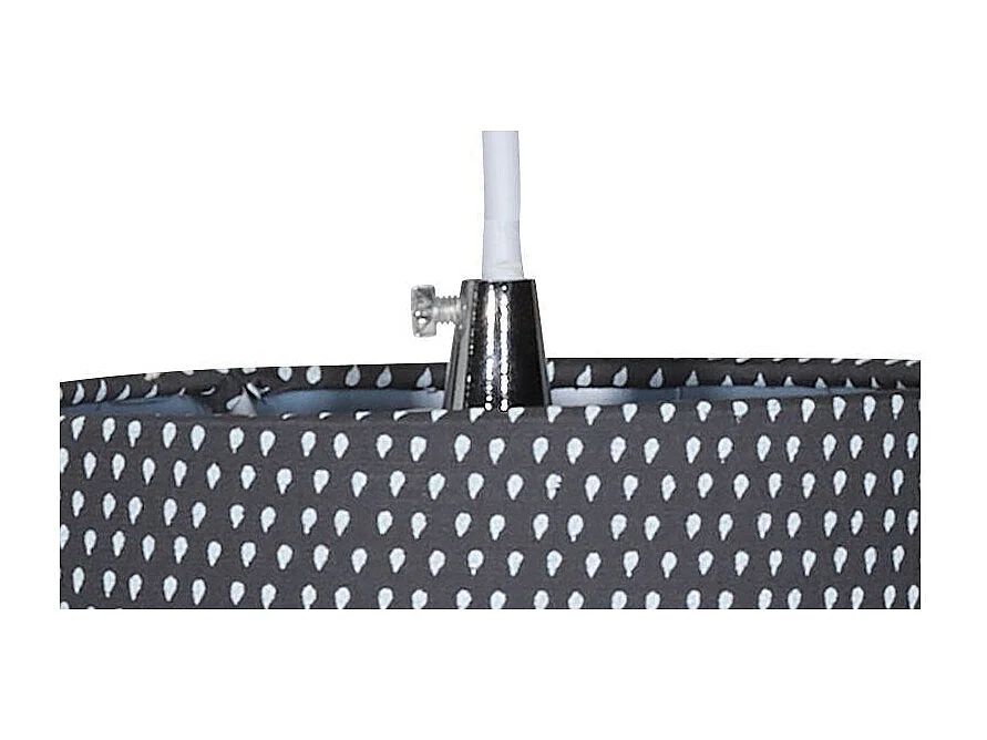 Suspension Lumineuse Trio Plafonnier en coton gris BABYFAN - Sauthon