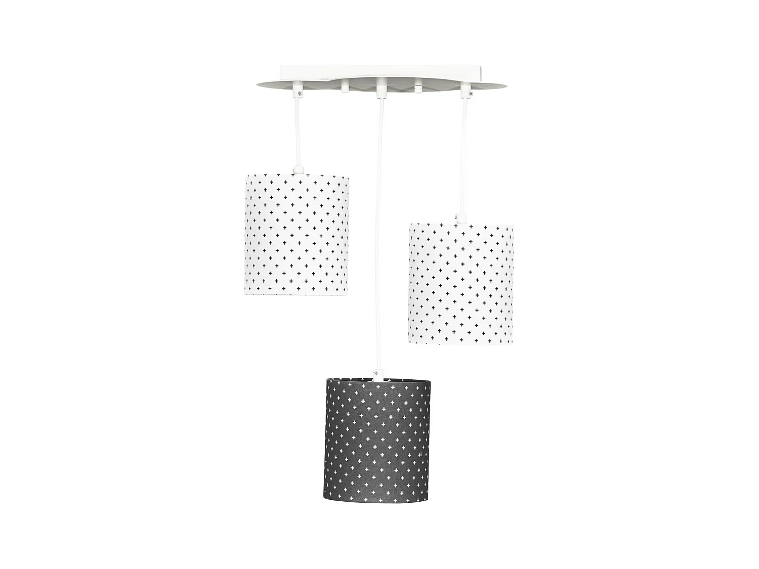 Suspension lumineuse en coton blanc CHAO CHAO - Sauthon