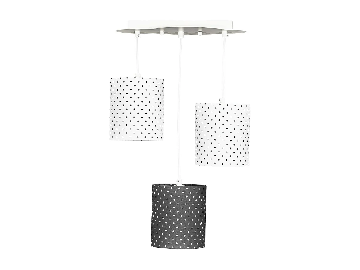 Suspension lumineuse en coton blanc CHAO CHAO - Sauthon