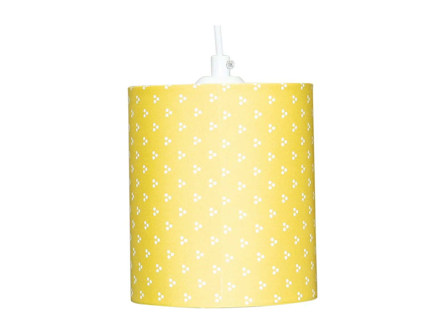 Suspension lumineuse en coton blanc PLUCHE ET POMPON - Sauthon