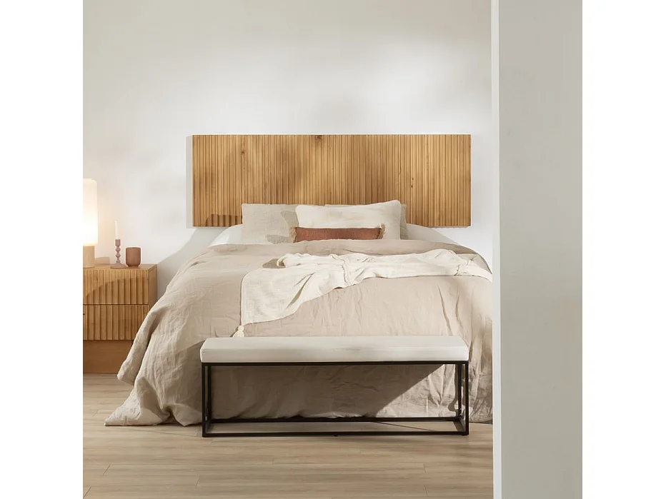 Testiera legno massiccio di mango naturale 5x55