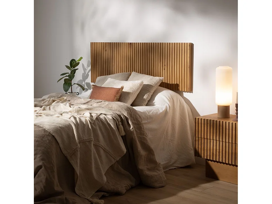 Testiera legno massiccio di mango naturale 5x55