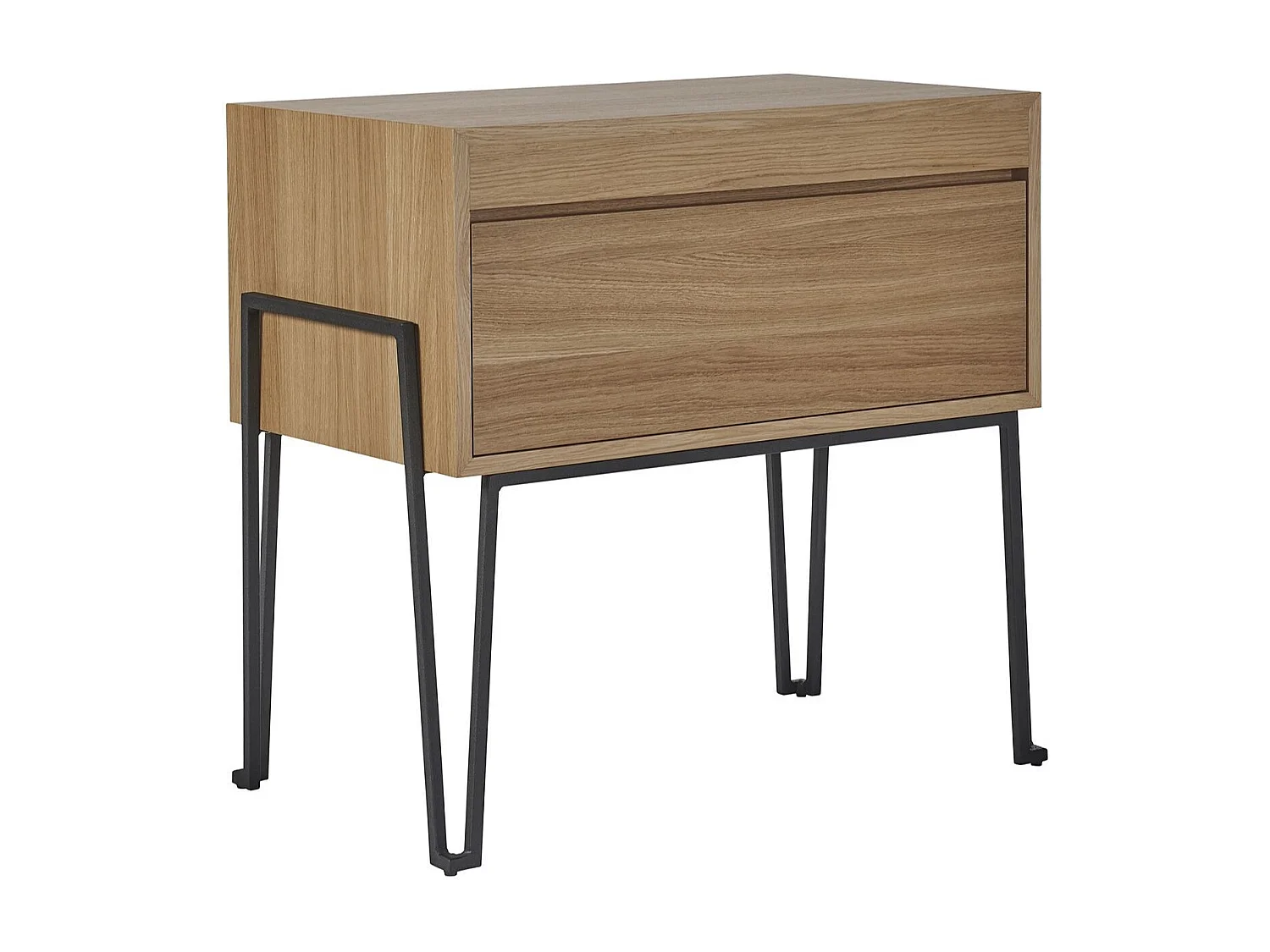 Meuble sous vasque en bois et métal 1 tiroir L80 - BRIGHTON