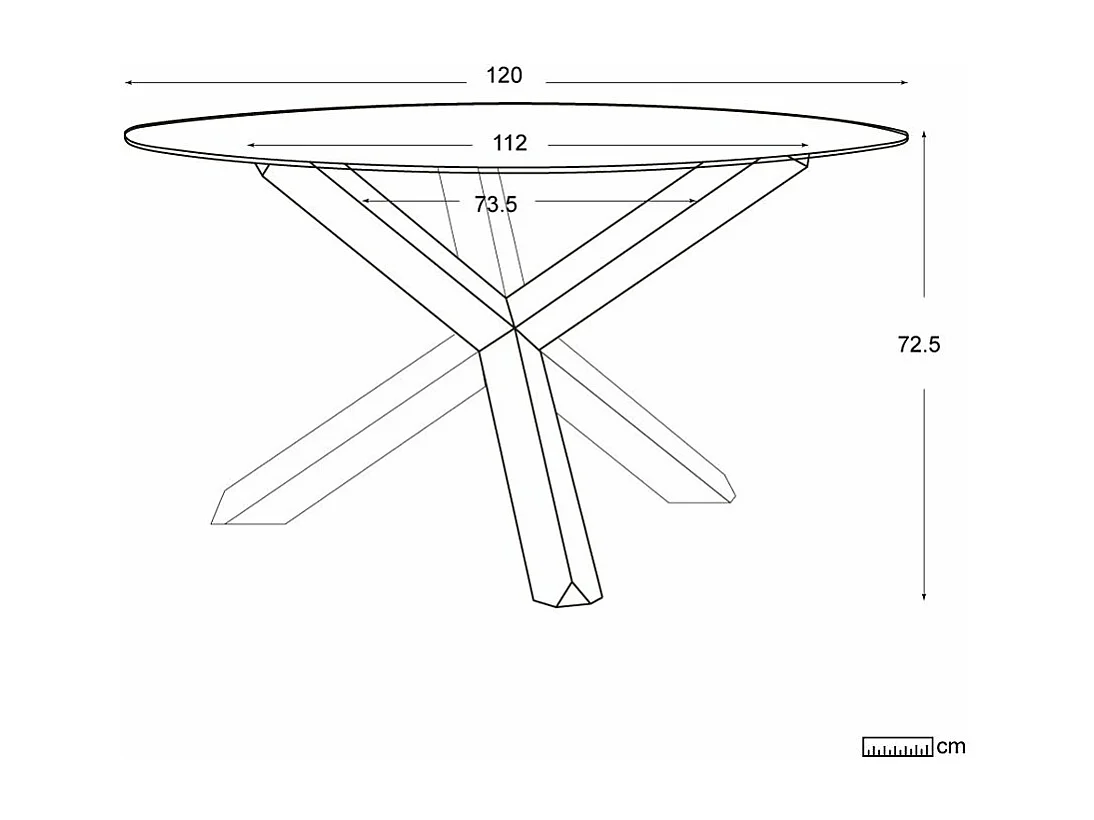 Tavolo da pranzo legno massello, impiallacciatura naturale di mindi e vetro Tek 120x75